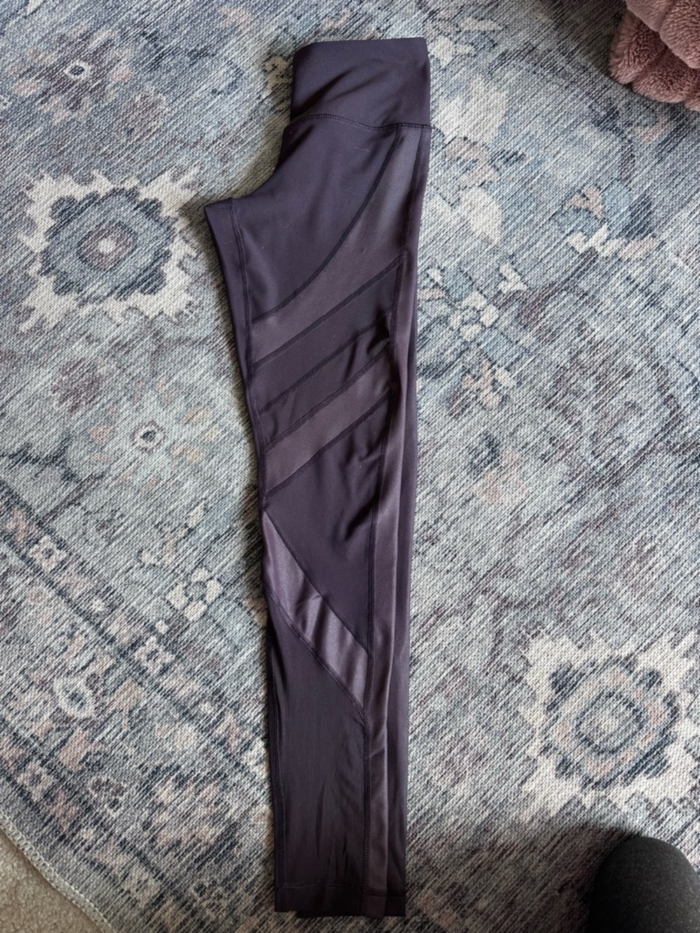 90 Degree By Reflex Dark Purple Performance Leggings